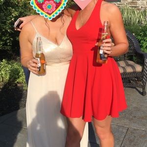 Lulus red skater dress